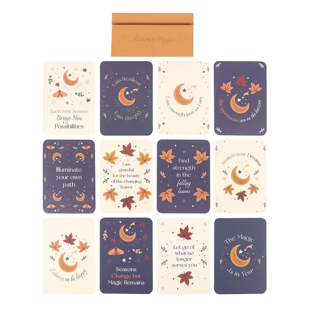 Something Different - Autumn Magic Affirmation Cards with Wooden Stand Kaartenhouder - Multicolours